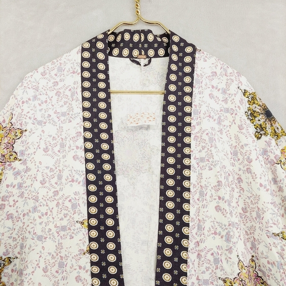 New Free People Forget me not short sleeve oversized kimono  P5477 - Picture 3 of 12
